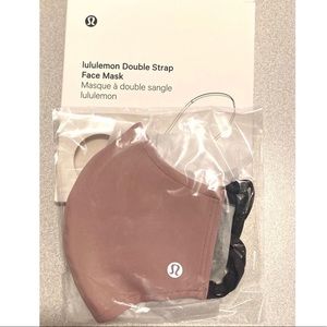 Lululemon face mask misty pink